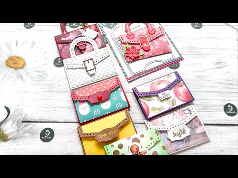 EASY&FAST gift card holder making tutorial - #Alinacutle #AlinaCraft #papercraft #amazon #temu #diy