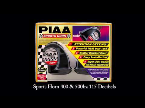 PIAA 400/500hz Sports Horn vs. Stock Dual Horns