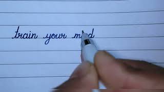 Cursive Handwriting, How to write in cursive Handwriting, Writing Practice.