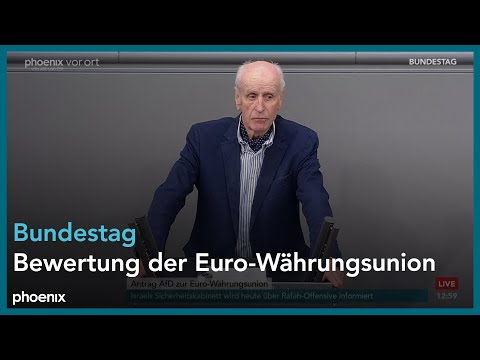 Bundestagsdebatte zur Bewertung der Euro-Währungsunion am 25.04.24