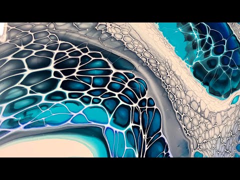 REPLAY --Fluid Art Live Demo!  Happy New Year!!! / art therapy /  bloom technique