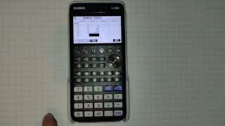 A basic guide to the statistics mode on the CASIO fx-CG50 graphing calculator.