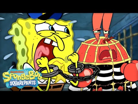 Every Time SpongeBob Went To Jail! 🚨 | SpongeBob