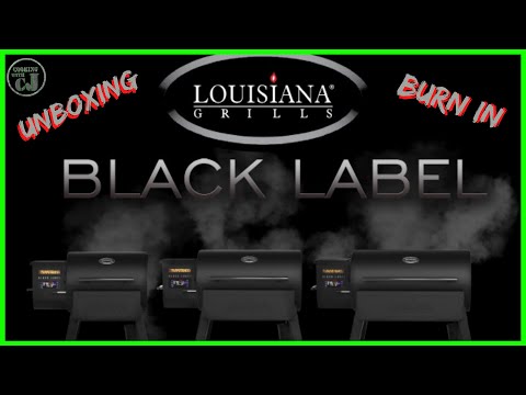 LOUISIANA GRILLS BLACK LABEL SERIES GRILL WITH WIFI CONTROL UNBOXING AND BURN IN!