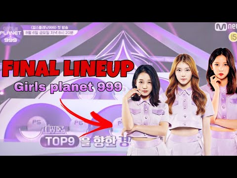 FINAL LINEUP of Girls planet 999 KEP1ER