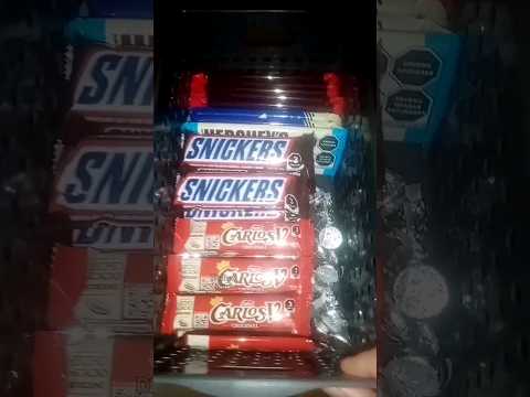 ASMR restock Hershey's Chocolate dark snickers carlos v crunch opening candy Candies Satisfying