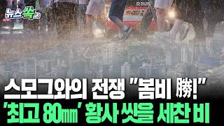 그래요, 이제 숨 좀 쉬고 삽시다 텁텁한 황사 싹 밀어낼 봄비 내려요…제주·경남·전남 '최고 80㎜' [뉴스쏙] / 연합뉴스TV(YonhapnewsTV)