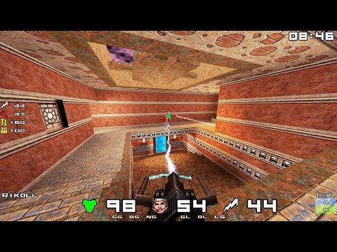 30fps Rikoll vs Locktar - Thunderdome Season5 - QuakeWorld Duel Tournament 4k