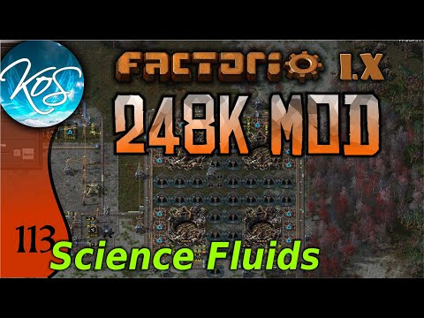 Factorio 248k Mod 113 - EFFICIENT SCIENCE FLUIDS! - Tips & Tricks