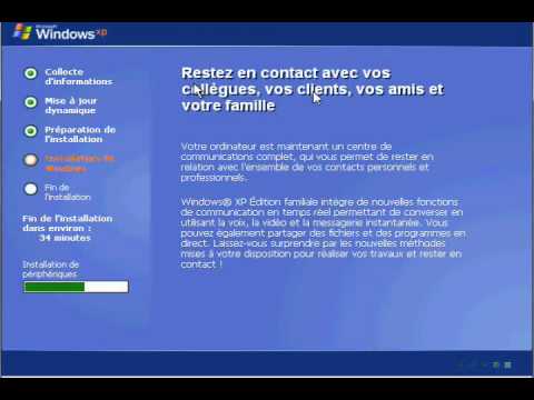 comment installer windows xp