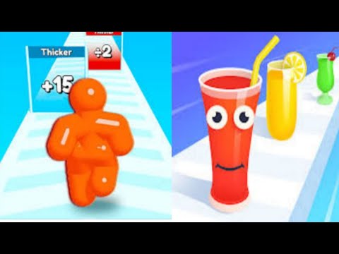 Tall Man Run vs Juice Run All New Trailers Max Levels Updates Mobile Video game iOS Android Gameplay