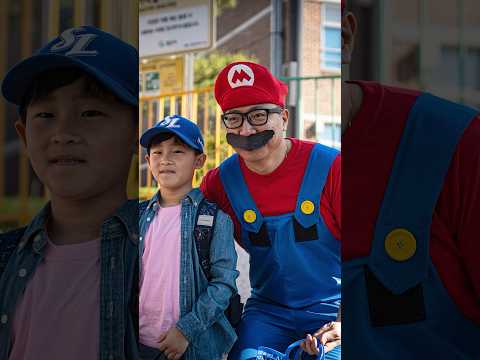 등굣길에 등장한 퉁퉁퉁퉁 마리오