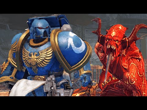 POWER FIST GAMEPLAY: Ultramarines Veteran vs Chaos! - Warhammer 40K: Space Marine, Augmented Mod