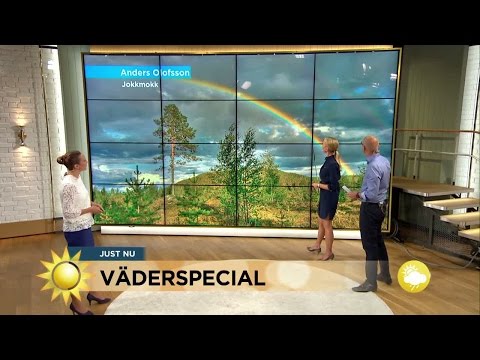 "Bra väder för regnbågar" - Nyhetsmorgon (TV4)
