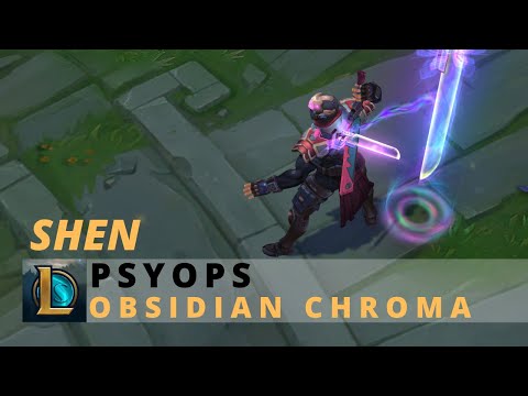 PsyOps Shen Obsidian Chroma - League Of Legends