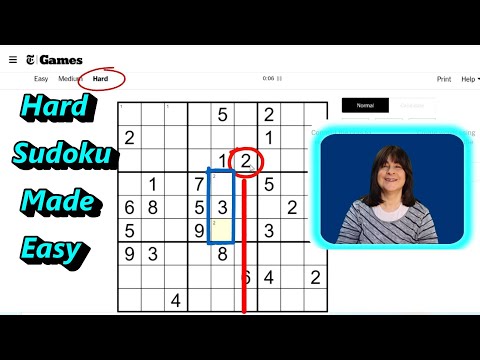 Hard Sudoku Puzzle Made Easy: Solve With Me