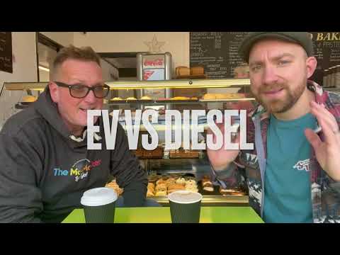 EV vs ICE #2 - Part 1 - Porsche Taycan EV vs Merc CLS320 Diesel