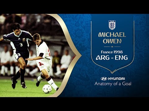 Michael Owen Goal | Argentina v England | 1998 FIFA World Cup