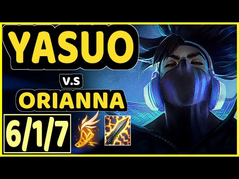 KNIGHT9 (YASUO) vs ORIANNA - 6/1/7 KDA MID CHALLENGER GAMEPLAY - KR