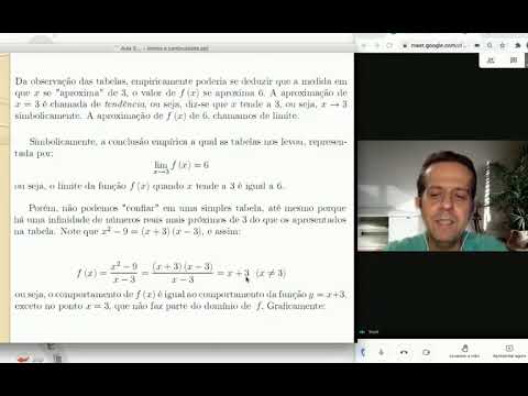 Cálculo I - 2020.1: Aula 04: Limites - Introdução