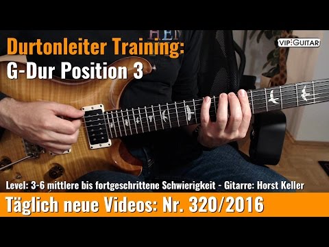 ✪ Durtonleiter Training  ►G-Dur Position 3
