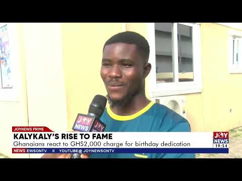 Kalykaly’s rise to fame: Ghanaians reacts to GHS2,000 charge for birthday dedication.