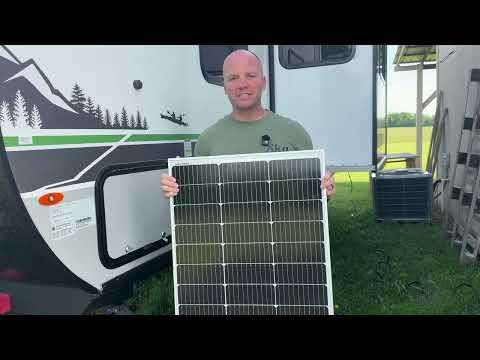 SOLPERK 100W Solar Battery Charger Solar Battery Maintainer + Smart 10A MPPT Charge Controlle, Solar Panel Kit for Car RV Boat Motorcycle，12V Waterproof Solar Panel Charger Trickle Charging video review thumbnail
