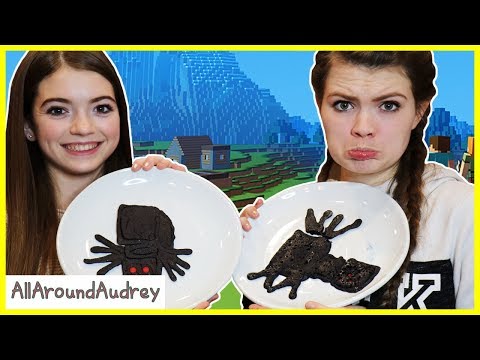 MINECRAFT PANCAKE ART CHALLENGE! Learn How To Make DIY Minecraft Pancakes! / AllAroundAudrey