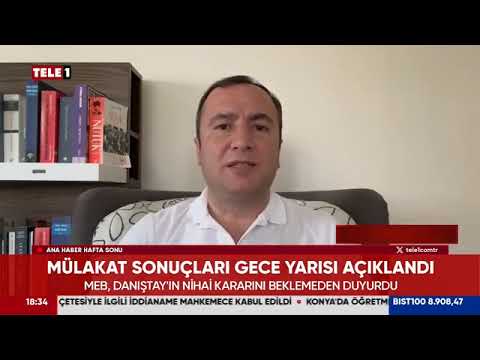 Genel Başkanımız Kadem Özbay, Milli Eğitim Bakanlığı`nın Sözleşmeli Öğretmen mülakat sonuçlarını sıralamaları belirtmeksinizin açıklamış olması ile ilgili Tele1 Tv`ye değerlendirmelerde bulundu. | EĞİTİM İŞ