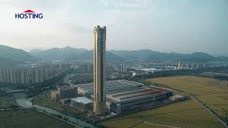 Hosting's new elevator manufacturing plant in Ningbo, China