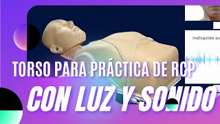 Video de Torso con Luz y Sonido para Práctica de RCP, tamaño natural
