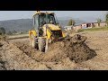 Skillful JCB Backhoe Operator JCB Backhoe Leveling Ground