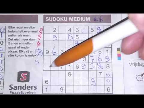 Threefold of different kind of puzzles! (#1330) Medium Sudoku puzzle. 08-12-2020 part 2 of 3