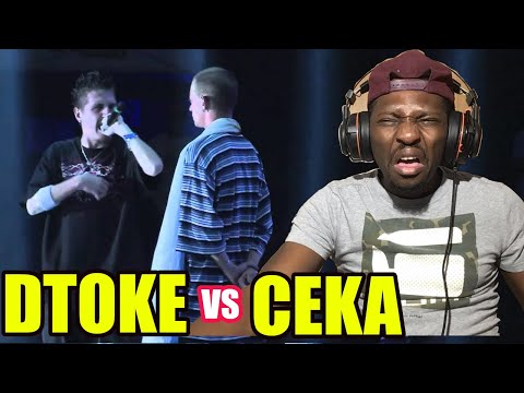 Americano reacciona a las batallas de rap español DTOKE V CEKA | Redbull Batalla de los Gallos