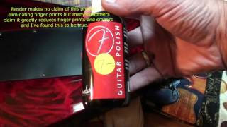 Video thumbnail for Fender polish no more finger prints or smears on high glossy finish by Randy Schartiger