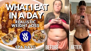 What I Eat In A Day For Healthy WEIGHT LOSS | WeightWatchers | BBQ Mac & Cheese, Appetizers, Spa Day