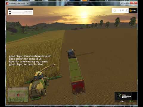 farming simulator 2015 multiplayer harvest corn silage in westbridge