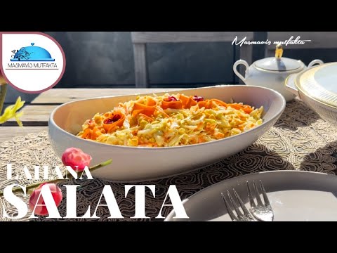 GERMAN CABBAGE SALAD ✔️ Stays fresh for multiple days #salad