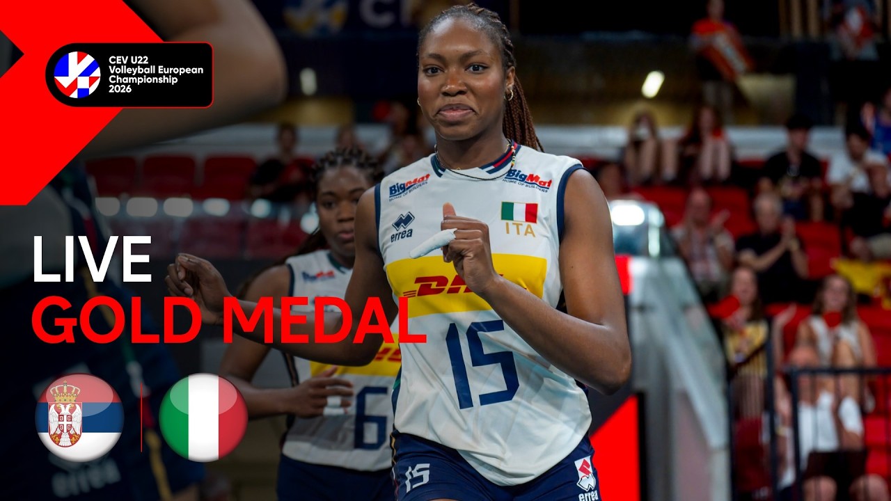 LIVE | Serbia vs. Italy | CEV U22 Volleyball European Championship 2026 | Women