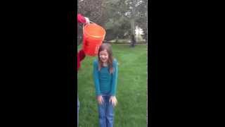 Kara Schuler does the ALS Ice Bucket Challenge