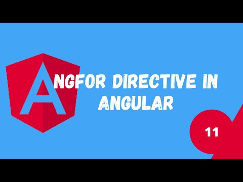 Ngfor Directive Angular Ngfor In Angular Angular Tutorial Nscode