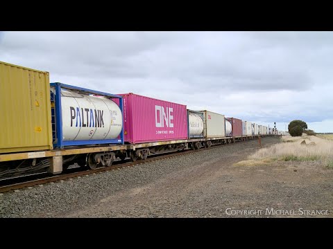 7902V Mildura Container Train At Gheringhap / Batesford (13/9/2024) - PoathTV Railways