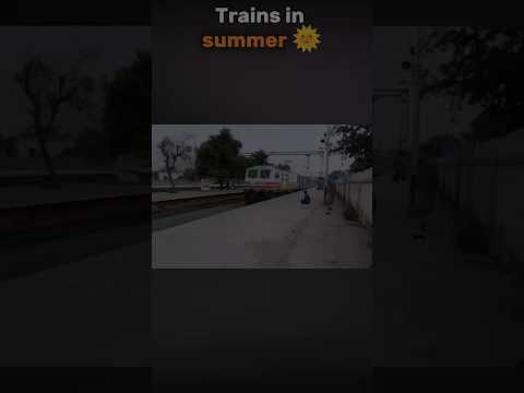 Train in summer vs train in rain 💀😈 #indianrailway #railvlogger #railway #railwaycontent