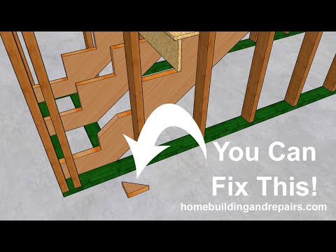 How To Fix Broken Stair Stringer Tips - Money Saving Advice For Builders