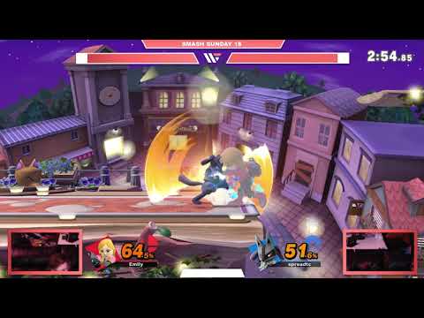 Red Oolong (Mii Gunner) vs Daigon (Lucario) - Smash Sunday 15 Winners Semi-Final