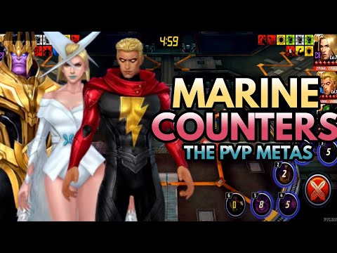 Marvel Future Fight- How to USE King THANOS on Manual and COUNTER him- AVOID EMMA/Destroyer REFLECT!