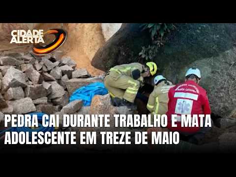 Adolescente morre após pedra cair durante atividade em pedreira de SC
