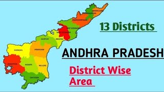 Andhra Pradesh District Wise Total Area