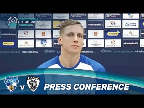 Neptunas Klaipeda v PAOK - Press Conference - Basketball Champions League