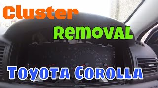 How to Remove Instrument cluster (Toyota Corolla)